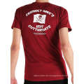 Rote Farbe Siebdruck Mode Benutzerdefinierte Großhandel Baumwolle Männer T-Shirt